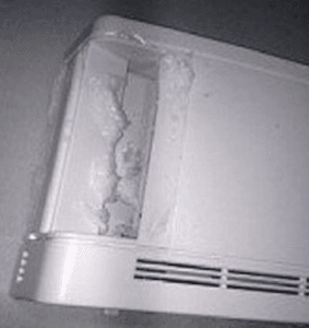 Užšąlęs minirekuperatorius